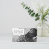 Carte De Visite Quelqu'un appelle l'épave du train de soutien tech (Debout devant)