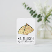 Carte De Visite Quesadilla Mexican Food Restaurant Appetizer (Debout devant)