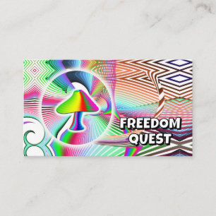 Carte De Visite QUEST LIBERTÉ ( vous pouvez modifier les mots )
