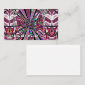 Carte De Visite QUESTION REALITY LTD (vous pouvez modifier les mot (Devant / Derrière)