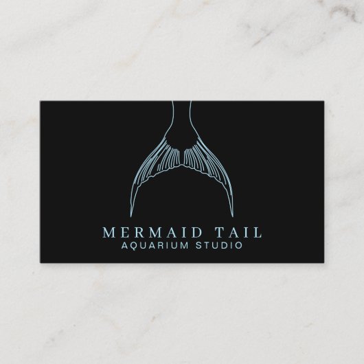 Carte De Visite Queue Aquarium Mermaid (Devant)