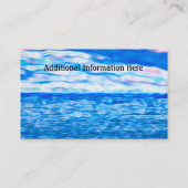 Carte De Visite Queue de baleine Bleu Océan Inspiration Optimisme (Dos)