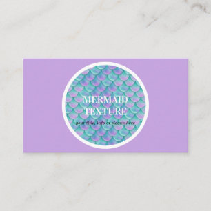 Carte De Visite Queue de sirène Turquoise de pastel