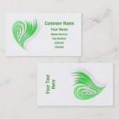 Carte de visite qui respecte l'environnement vert (Devant / Derrière)