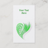 Carte de visite qui respecte l'environnement vert (Dos)