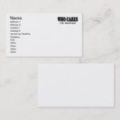 Carte De Visite Qui s'inquiète - je suis retiré (Devant / Derrière)