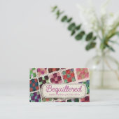 Carte De Visite Quilter bloque quilting couture couturière artisan (Debout devant)