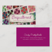 Carte De Visite Quilter bloque quilting couture couturière artisan (Devant / Derrière)