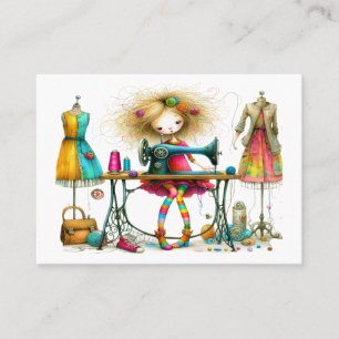 Carte De Visite Quirky Seamstress Couture Tailor 2ème version