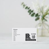 Carte De Visite R est pour Rockhounding (Debout devant)