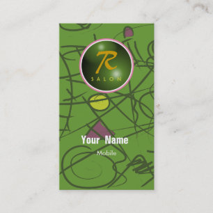 Carte De Visite R Salon de beauté Monogram