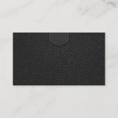 Carte De Visite Rabats en cuir | Couture (Dos)