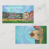 Carte De Visite Rabbit Animal Parade écrire des trucs (Devant / Derrière)