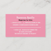 Carte De Visite Rabbit magique, Magicien (Dos)