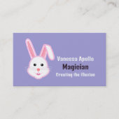 Carte De Visite Rabbit magique, Magicien (Devant)