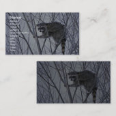Carte De Visite Raccoon (Devant / Derrière)