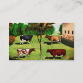 Carte De Visite Races typiques de vache à cru à la ferme (Dos)