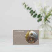 Carte De Visite Racine de l'Harmonie | Conception Yin Yang (Debout devant)