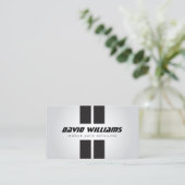 Carte De Visite RACING STRIPES GRAY/NOIR Détail auto, Réparer (Debout devant)