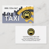 Carte De Visite Radar Radio Signal Calling Taxi Cab (Devant / Derrière)
