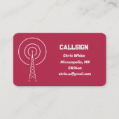Carte De Visite Radio amateur (Devant)