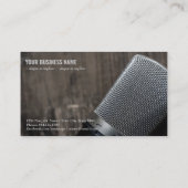 Carte De Visite radio audio microphone podcast (Dos)