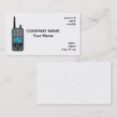 Carte De Visite radio de 2 manières (Devant / Derrière)