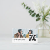 Carte De Visite Radio Host QR Code voiture d'affaires (Debout devant)