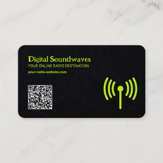 Carte De Visite Radio Premium (Devant)