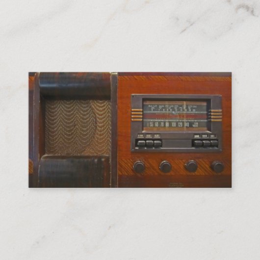 Carte De Visite Radio vintage (Devant)