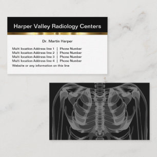 Carte De Visite Radiologie Médicale de Classe Multi-Localisations