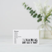 Carte De Visite Radiologie quoi encore est là ? (Debout devant)