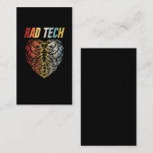 Carte De Visite Radiologie Xray Retro Skeleton Radiologiste (Devant / Derrière)