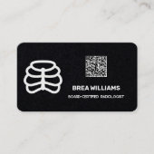Carte De Visite Radiologiste personnalisé QR (Devant)