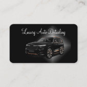 Carte De Visite Raffiné Détailing Automobile de Luxe (Devant)