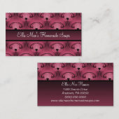 Carte de visite raffiné, Vin Bourgogne (Devant / Derrière)