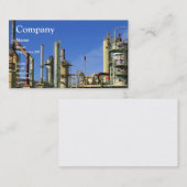 Carte De Visite Raffinerie de pétrole (Devant / Derrière)