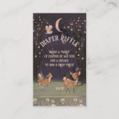 Carte De Visite Raffle de couche de lune de bois enchantée (Devant)