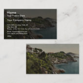 Carte De Visite Raguse, vue de Bella, Dalmatie, Austro-Hongrie (Devant / Derrière)