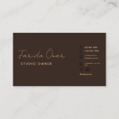 Carte de visite Rainbow Boho, Carte de visite mode (Dos)