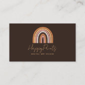 Carte de visite Rainbow Boho, Carte de visite mode (Devant)