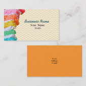 Carte De Visite Rainbow Cake (Devant / Derrière)