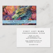 Carte De Visite Rainbow Chinese Dragon (Devant / Derrière)