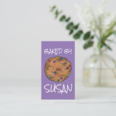 Carte De Visite Rainbow Chocolate Chip Cookie Cuisiné Par Boulange (Debout devant)