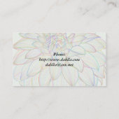 Carte de visite Rainbow Dahlia (Dos)
