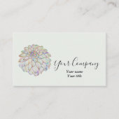 Carte de visite Rainbow Dahlia (Devant)