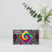 Carte De Visite Rainbow Diamond ( vous pouvez modifier les mots ) (Debout devant)