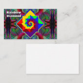 Carte De Visite Rainbow Diamond ( vous pouvez modifier les mots ) (Devant / Derrière)