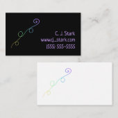 Carte de visite Rainbow Doodle (Devant / Derrière)