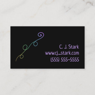 Carte de visite Rainbow Doodle